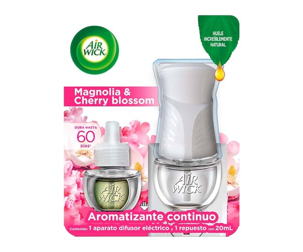 AIR WICK ELECTRIC MAGNOLIA CHERRY APARATO 6/300ML